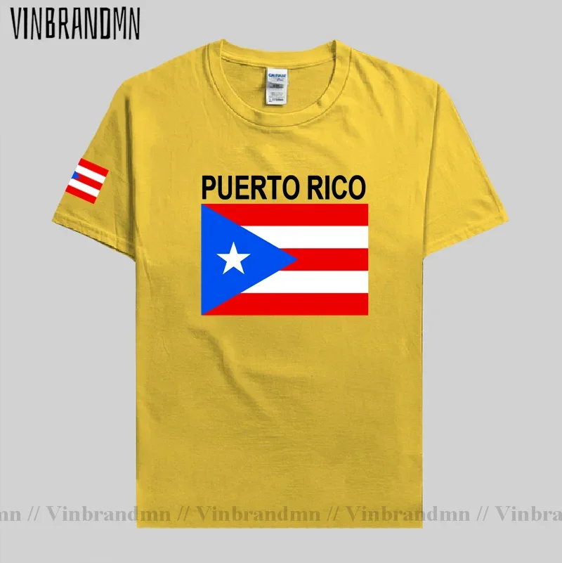 Puerto Rico Mens T shirt 2023 Jerseys Nation Team Tshirt Cotton T-shirts Clothes Tees Country Sporting PRI PR Casual Summer Tops