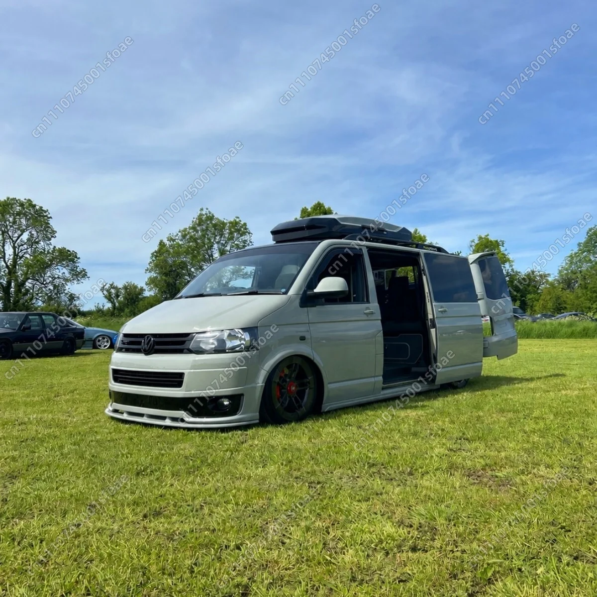 Maxton Style Front Splitter for VW Transporter T5 Sportline 2003 2004 2005 2006 2007 2008 2009 Custom Bodykits Tuning Gloss ABS