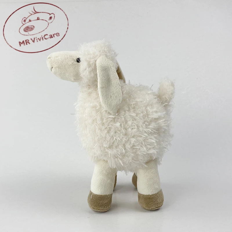 Children Soft White Sheep Plush Doll Baby Cute Animal Doll Girls Baby Stuffed Doll Home Toys Sleeping Mate Stuffed Plush Toys