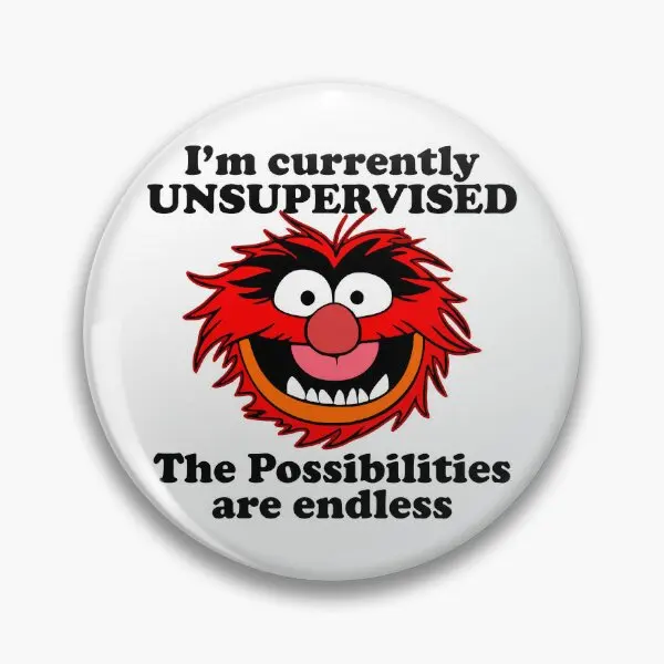 I Am Currently Unsupervised The Possibili  Soft Button Pin Decor Jewelry Metal Lover Collar Gift Funny Clothes Hat Fashion