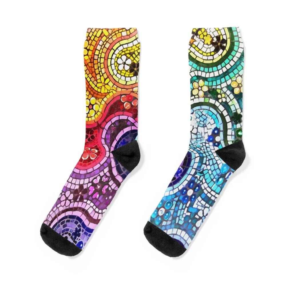 

Gaudi Barselona mosaic Socks hockey funny sock Novelties heated Socks Women Men's