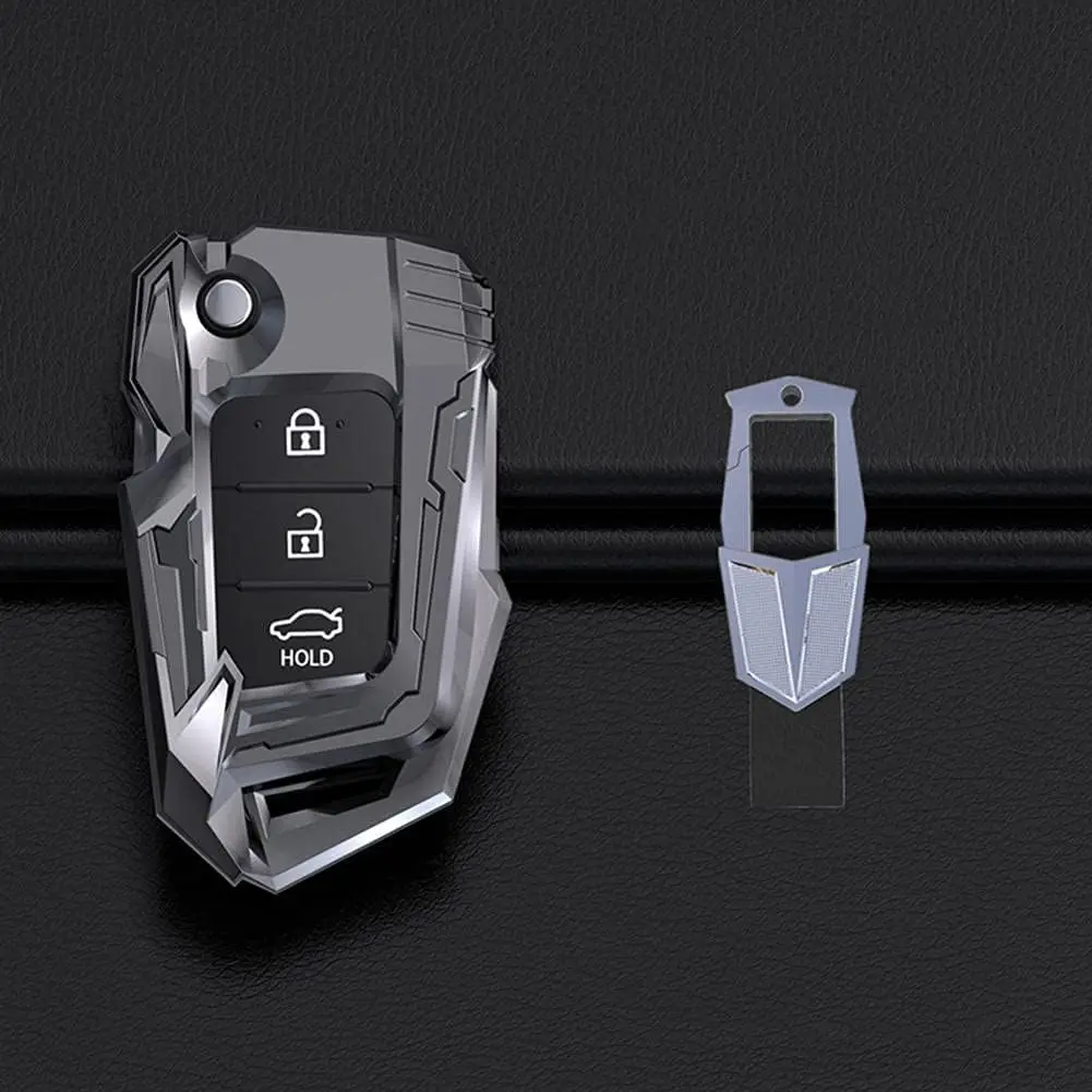 

WH Zinc Alloy Car Key Case Cover Key Shell, Fit For Hyundai Ix25 Ix35 I10 I20 Solaris Tucson Sonata Santa Fe Sport Elantra