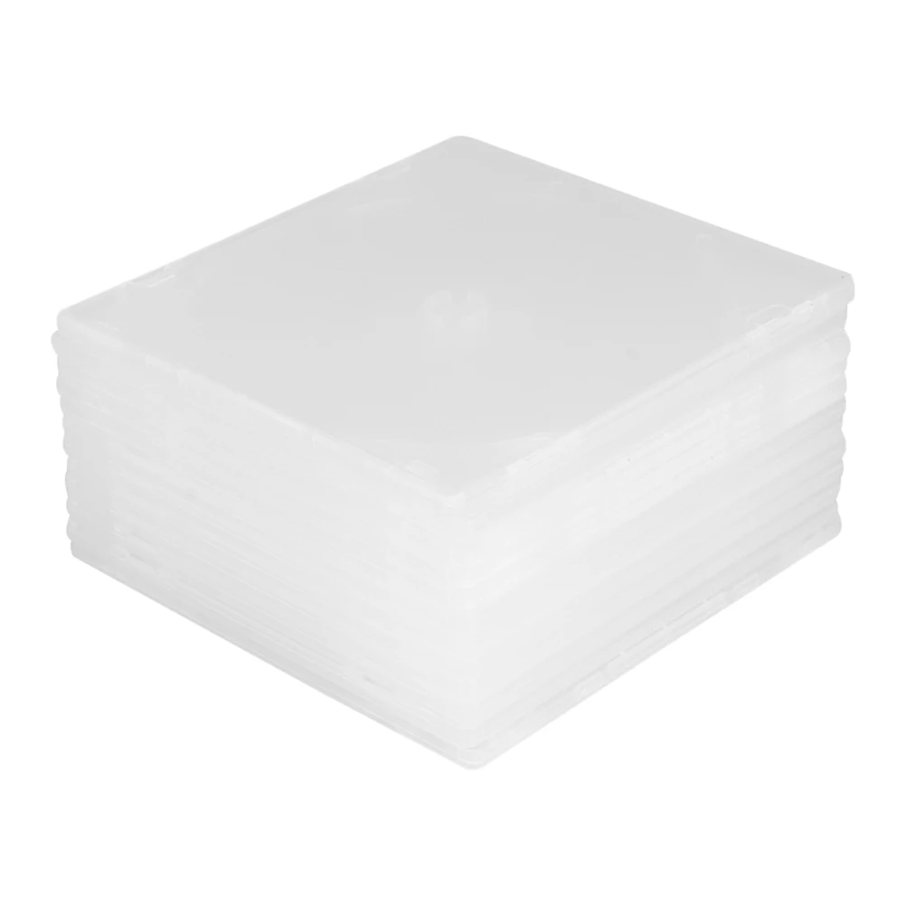 

25 pcs CD Case Media Storage Holder Dvd Package Large Capacity Portable Easy Recognition Transparent Design Separate Style Safe