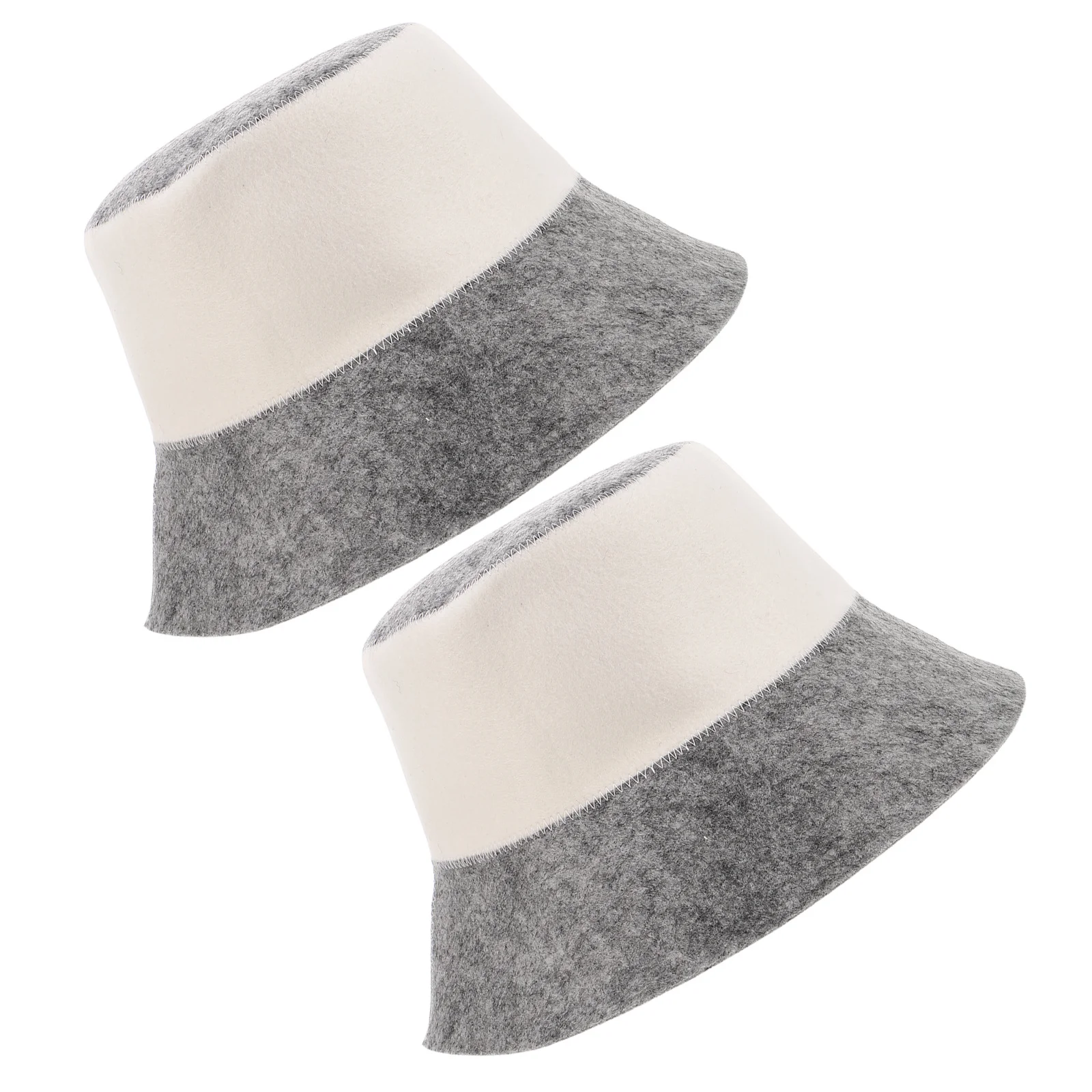 

2Pcs Felt Sauna Hat Easy to Clean Long Lasting Comfortable Banya Cap for Women Sauna Cap Women Household Bath Hat