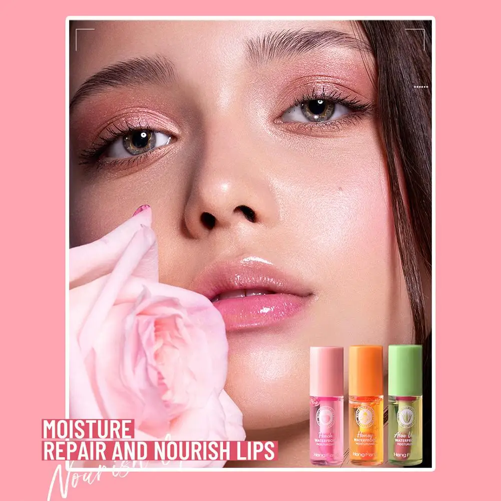 Lápiz labial transparente de 3 colores para mujer, bálsamo largo que cambia de Color y de temperatura, para el cuidado de los labios, maquillaje duradero, P6T6