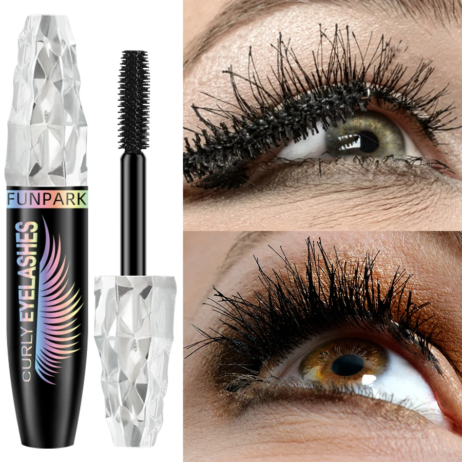 1 PC กันน้ํา 4D มาสคาร่าหนายาว Smudge-proof อวบ Curling ขนาดใหญ่แต่งหน้า Black Lash Eyelash EXTENSION สําหรับเครื่องสําอางผู้หญิง