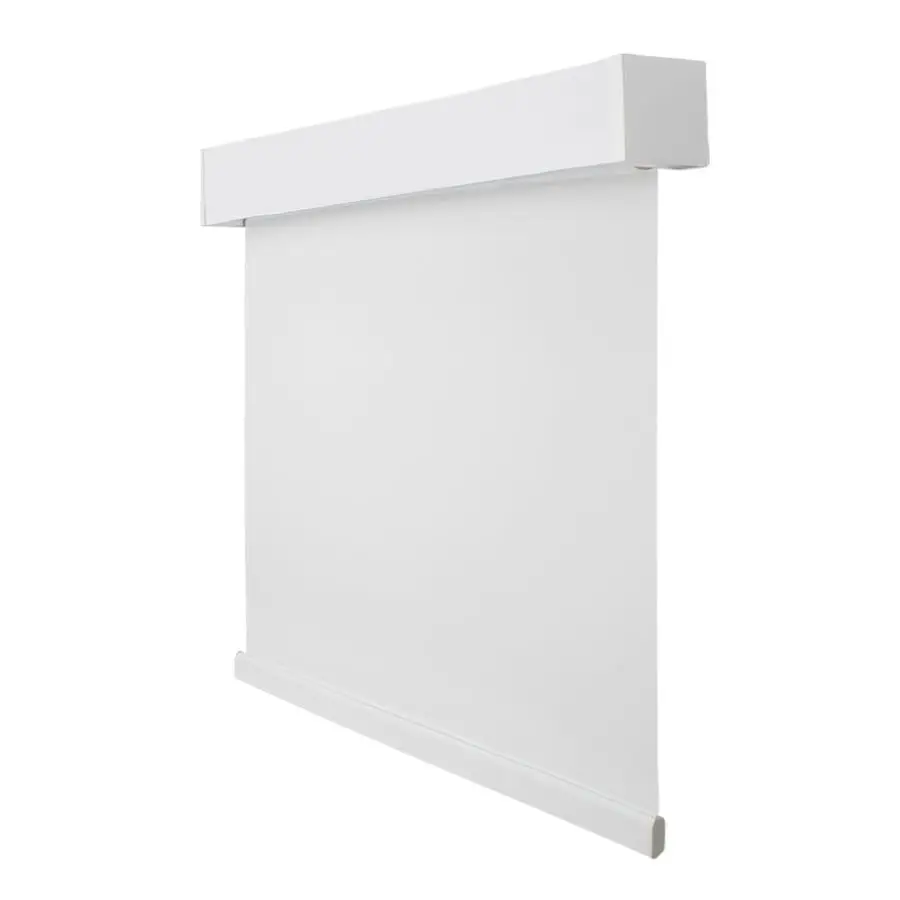 

Рулонная штора блэкаут с ламбрекеном, термоизоляционная, без шнура, 26.5 Ш x 60 В, простой белый цвет