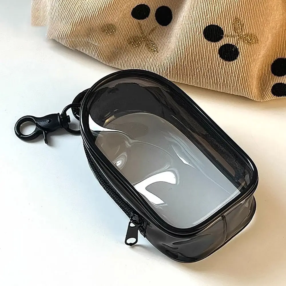 1Pcs Round Protective Cover Data Cable Storage Box Outdoor Travel Portable Storage Bag Clear Multifunctional Organizer Box
