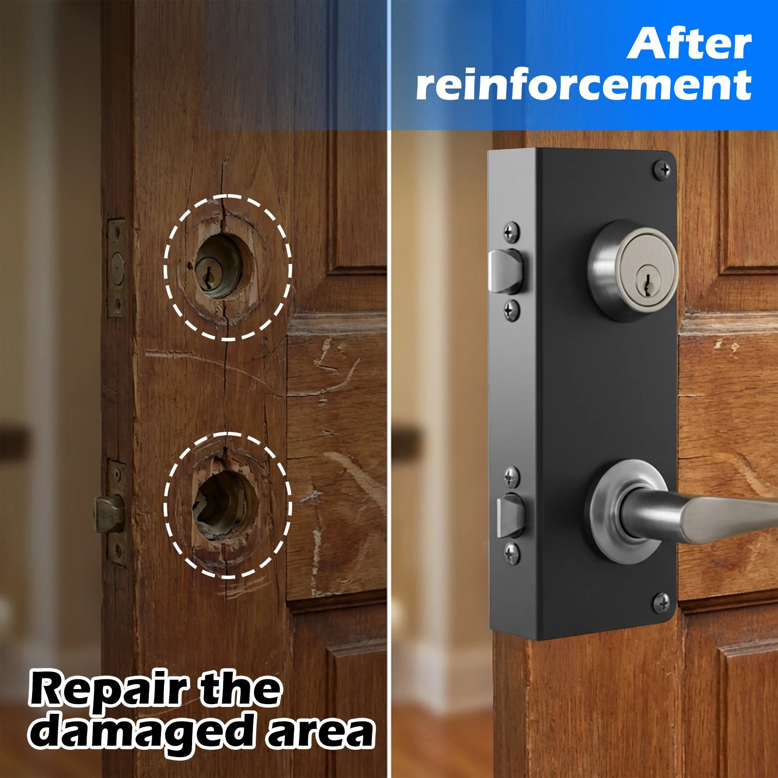 Door Reinforcement Plate Stain - огляд і ціна Door Reinforcer Kit