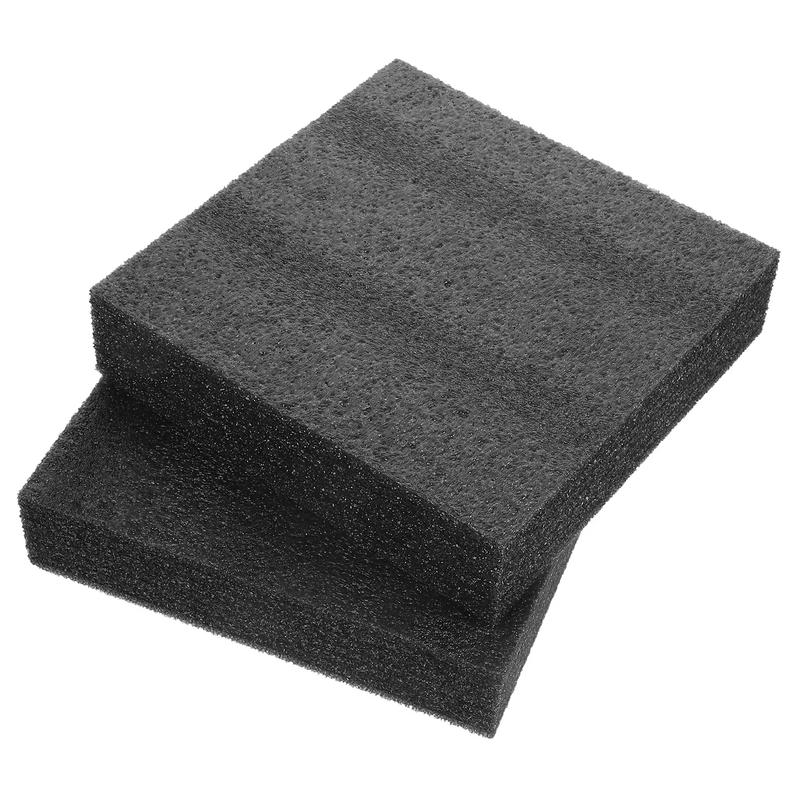 2 Pcs Black Pearl Cotton DIY Foam Cushion Daily Use Packing Liner Toolboxes Wrapping Inserts Foams Blocks Express