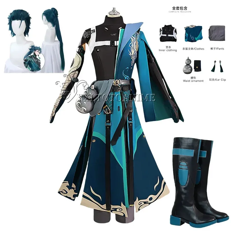 Wuthering Waves Jiyan أزياء تنكرية شعر مستعار موحد منتصف الليل رينجرز جنرال جينتشو هوانغ لونغ حفلة الهالوين النساء والرجال