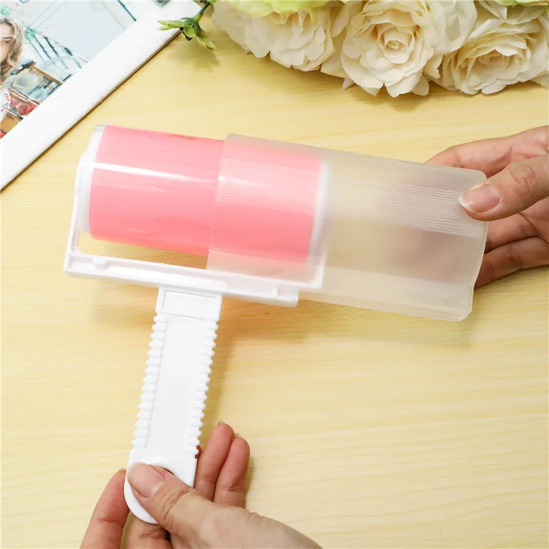 Washable Sticky Hair Applicator Portable Sticky Clothes Hair Precipitator Carpet Sheet Suction Sticky Drum Sofa Vacuum Cleaner