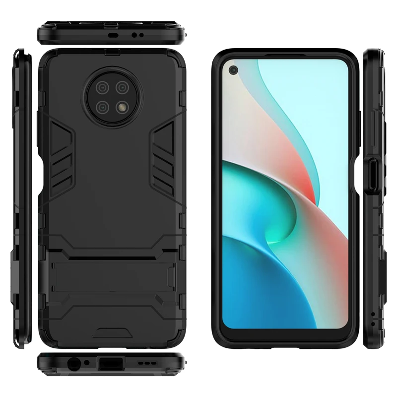 For Cover Xiaomi Redmi Note 9T 5G Case Hybrid Stand Silicone Armor Back Case For Redmi Note 9T 5G Cover For Redmi Note 9T 9 T 5G