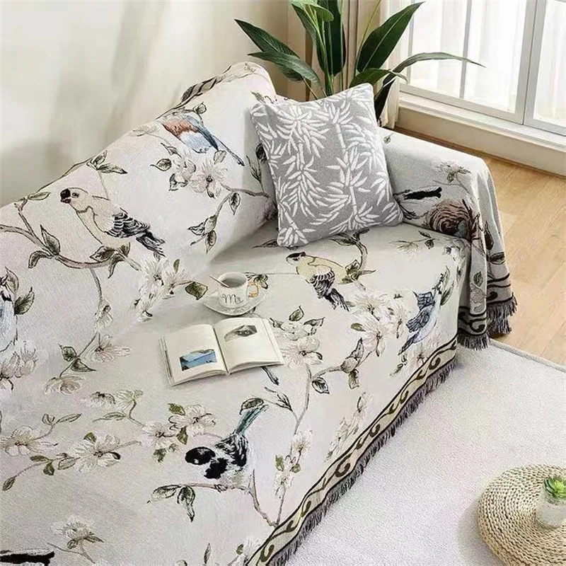 Sofa Cover Multi Functional Couch Chair Tapestry Non-Slip Cloth Sofa Cushion Blanket Decorative Dust Cover Furniture Protector