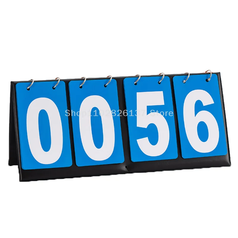 1PC 逆さまカードスコアボード卓上スコアキーパーポータブルバスケットボールスコアカウンターページめくりボールゲームスコアボード