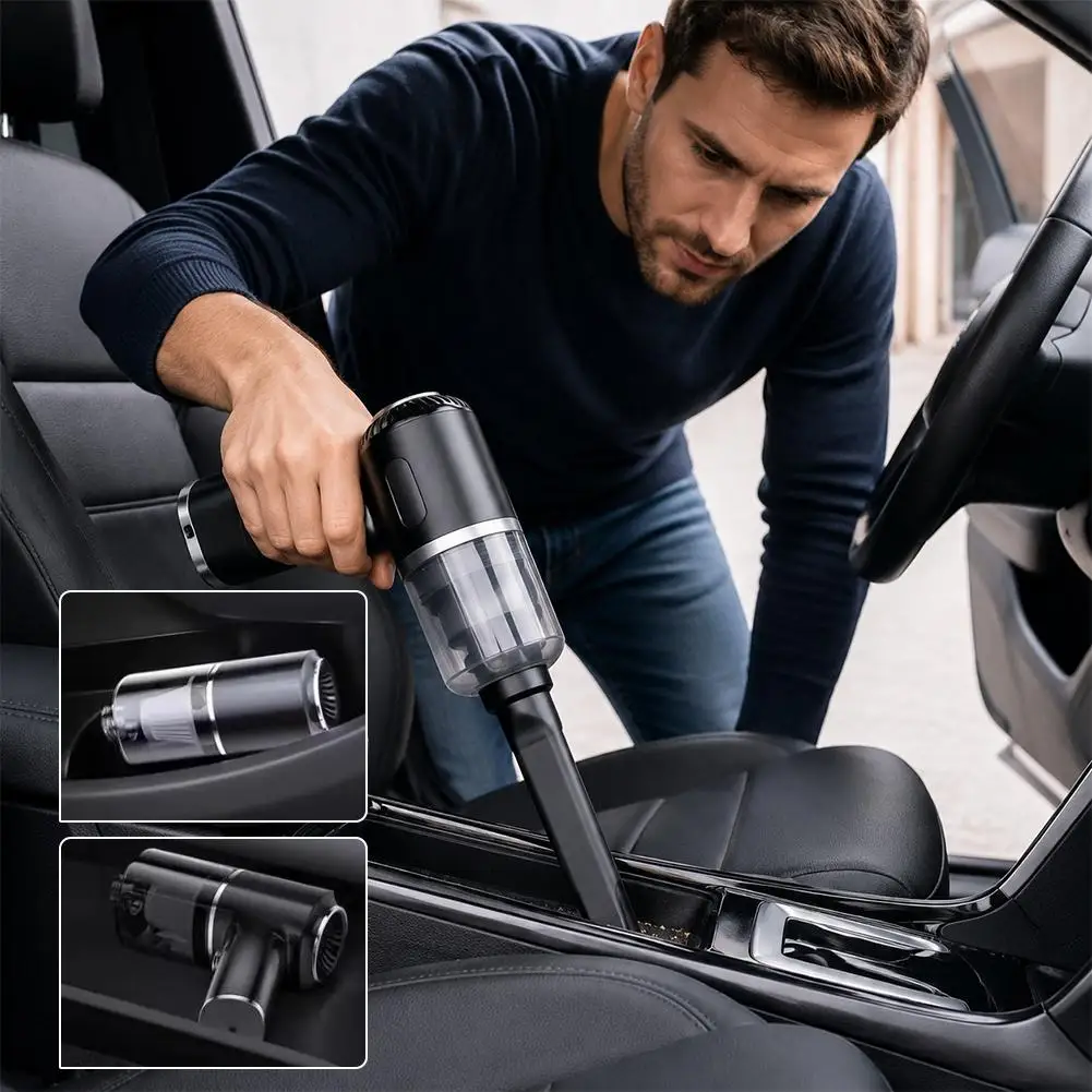 Powerful Suction Car Vacuum Cleaner For Multi Purpose Vehicles USB Charging Portable Handheld Wet And Dry Vacuum Cleaner