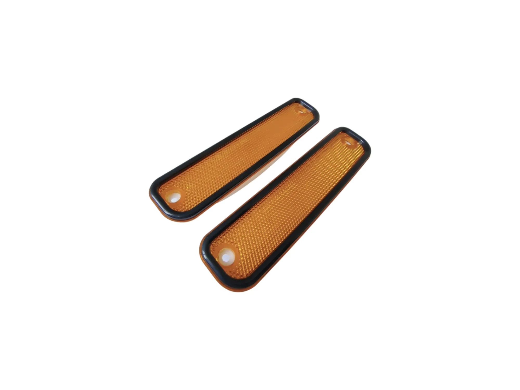 

Высококачественные 2-компонентные боковые габаритные фонари с янтарными линзами и черной окантовкой для пикапов Chevy GMC 1973-1980 годов выпуска