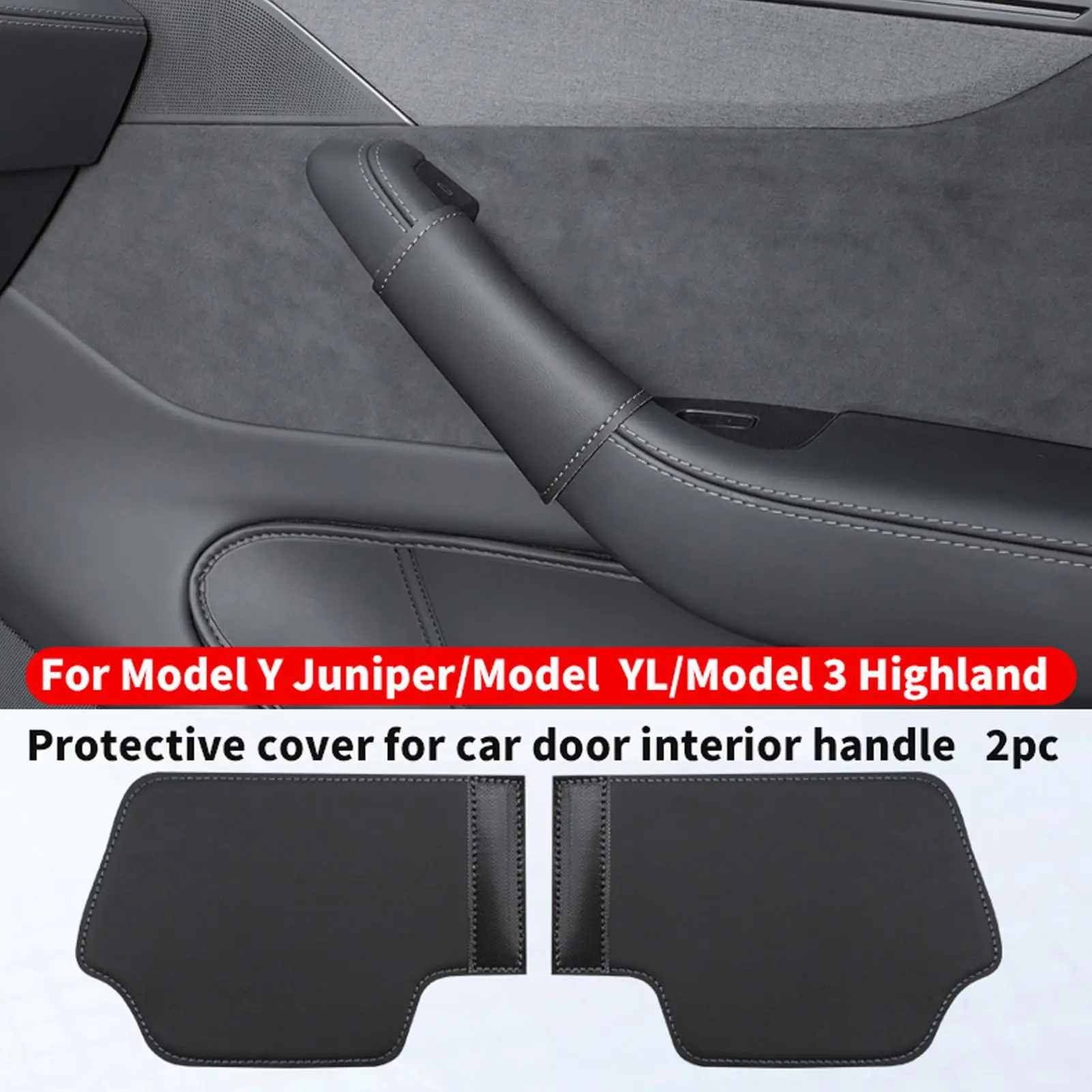 Car Door Handle Cover Vehicle Front and Rear Grab Coverage Car Interior Door Handle Cover for Sedan SUV Automotive Travel