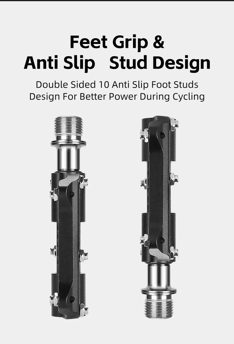 WEST BIKING Carbonfaser-Pedal Rennrad-Pedal 3-Lager Titanlegierung Achspedal MTB Fahrradpedal Fahrradzubehör – Detail 8