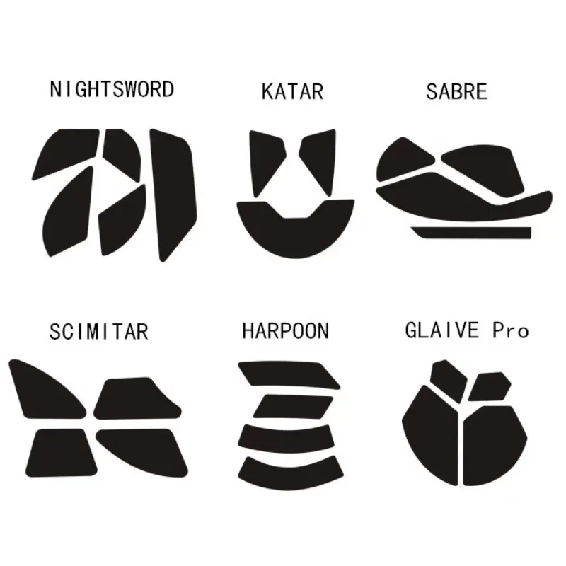 2 Sets/pack Mouse Feet Skates For Corsair NIGHTSWORD KATAR SABRE SCIMITAR HARPOON GLAIVE Pro Mice Glides