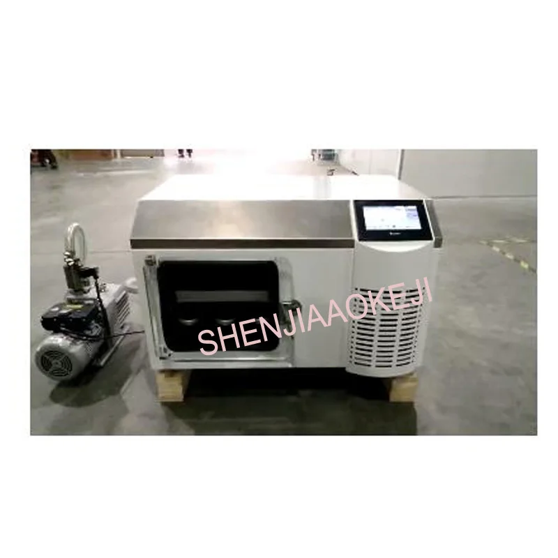 SJIA-5FE bench tipo pilota congelare asciugatrice Vassoio di riscaldamento congelare asciugatrice Attiva polipeptide liofilizzato in polvere asciugatrice 220 V/ 110 V 1100 W