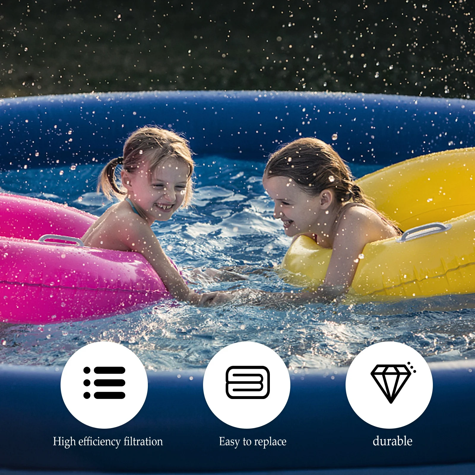 

Swimming Pool Filter Sponge Replacement Breathable High-Density Indoor Pool Strainer Filtering Sponge Tool Effective Long-Term