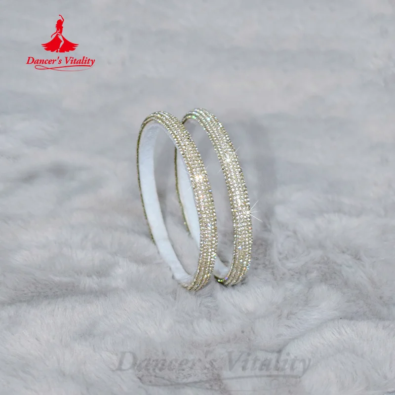 BellyDance Competition Accessory Jewelry Senior Diamond Bracelet Women Oriental Dance Modern Dancing Performance Accessories
