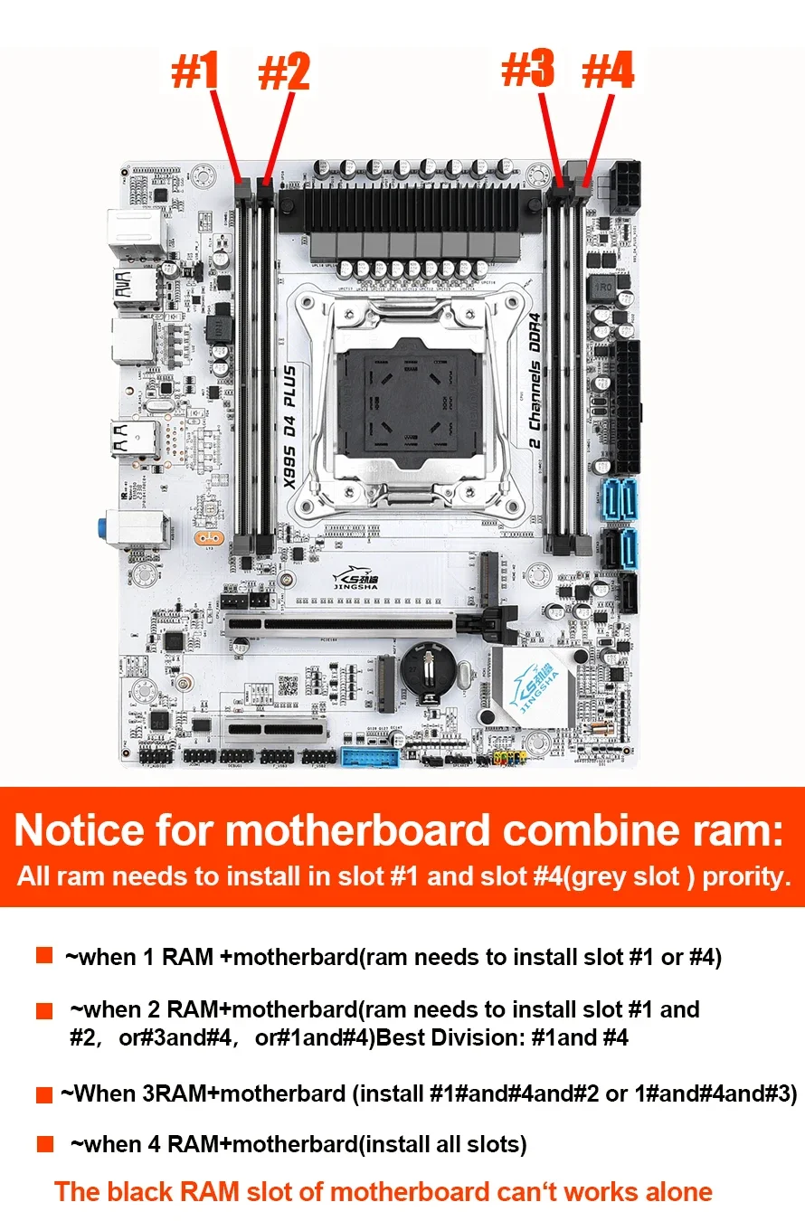 Conjunto de placa-mãe X99 D4 E5 2666 V3 2011 v3 Processador LGA 2011-3 Kit com 2X16 = 32GB DDR4 ECC RAM Suporte NVME M.2