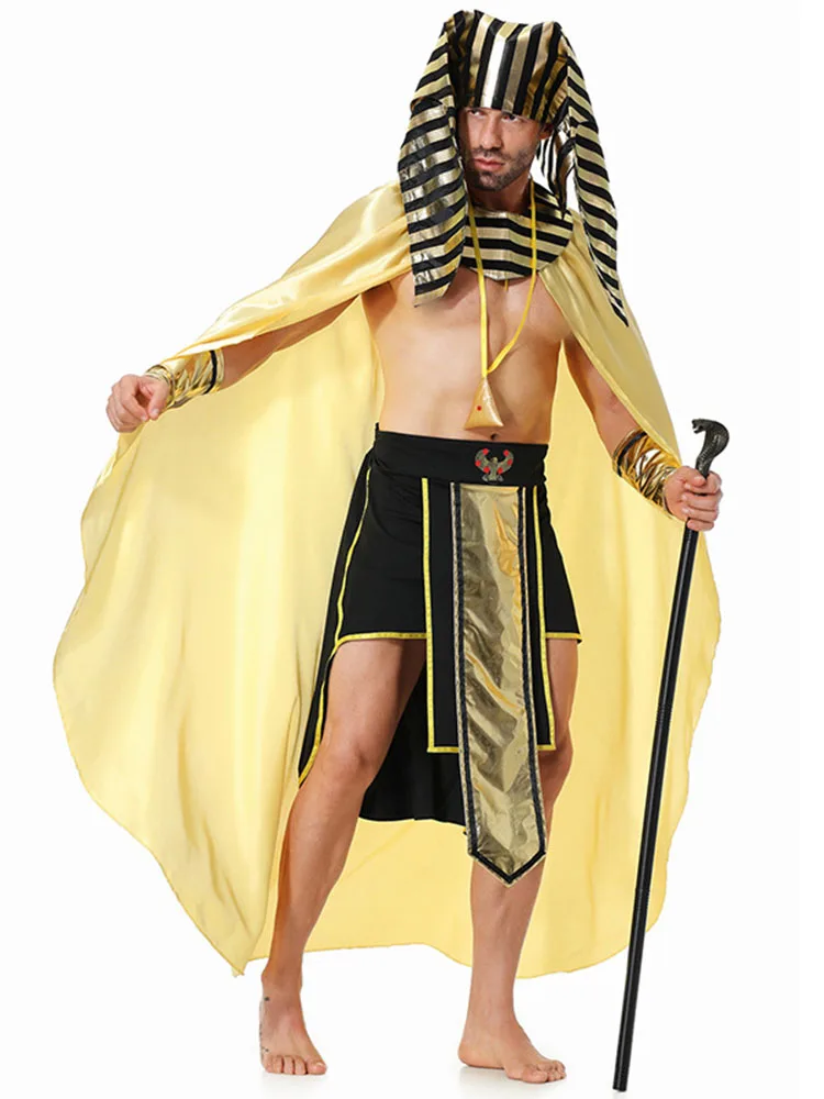 loween King Long Robe Mythical All-seeing Eye Performance Costume Bar Nightclub Outfit Polyester 2023 Autumn Faion