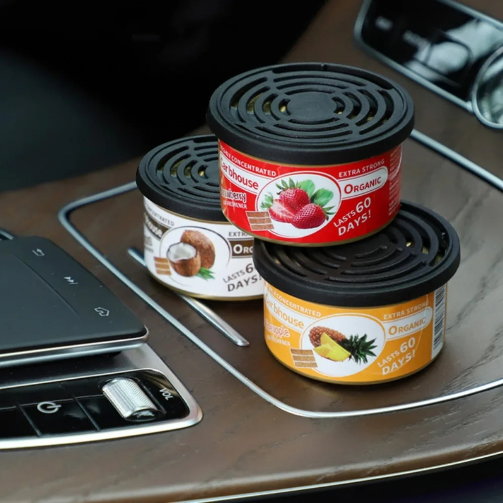Car Air Purifier Wood Blocks Canned Car Perfume Long-Lasting Aromatherapy Deodorant Fresh Air Car Fragrance Deodorant Supplies