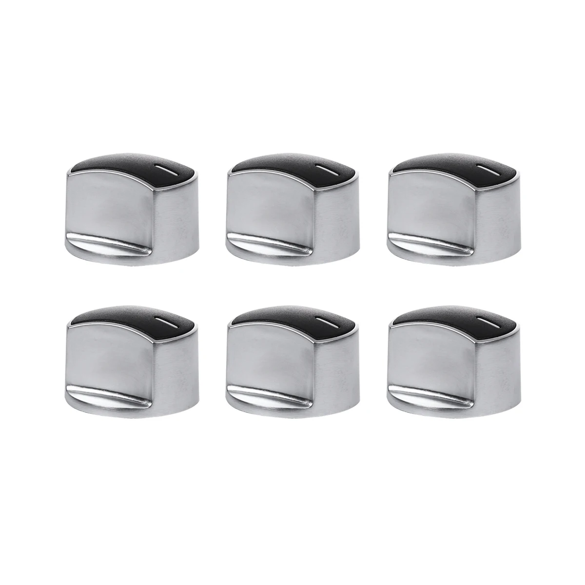 

6PCS Gas Stove Knob Metal Switch Durable Zinc Alloy Cooking Utensils Easy Install Replace Broken Handles Stove Parts Kitchen