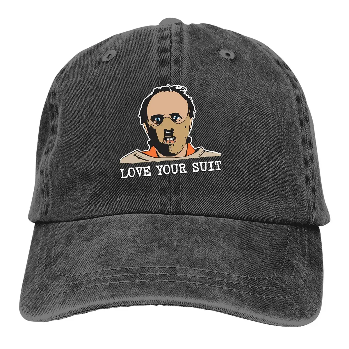 Washed Men's Baseball Cap Love Your Suit Trucker Snapback Cowboy Caps Dad Hat Silence Of The Lambs Golf Hats