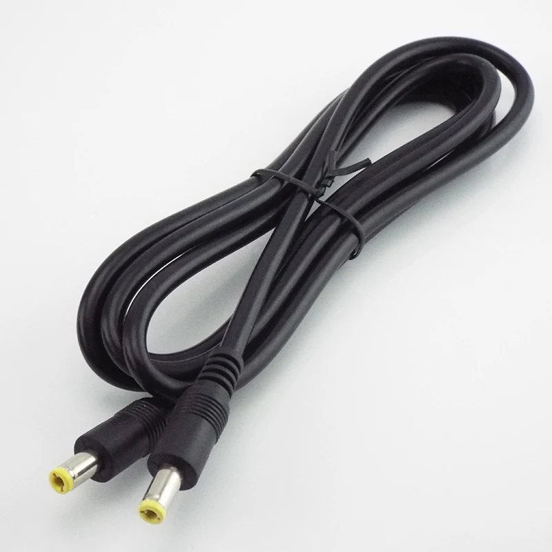 Imagem -03 - Divisor de Fonte de Alimentação 0.5 1.5 3m dc 12v 10a Conector Macho para Macho 5.5 mm 2.5 mm Cabo de Extensão do Adaptador de Alimentação