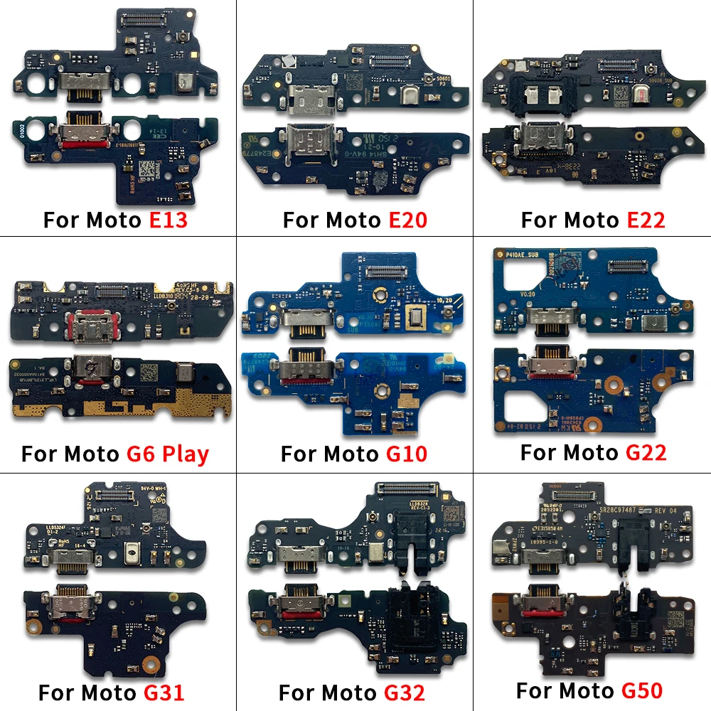 

USB Port Charger Dock Plug Connector Charging Board FLex Cable Microphone Board For Moto G84 G72 G73 G53 G51 5G G50 G41 G32 G31