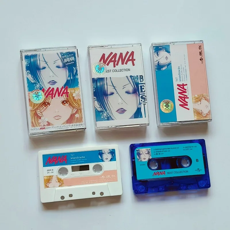 NANA BEST Album Cassette Tape Blue and Purple Versions NANA707 Anime Soundtrack Cassette Tape Retro Merchandise