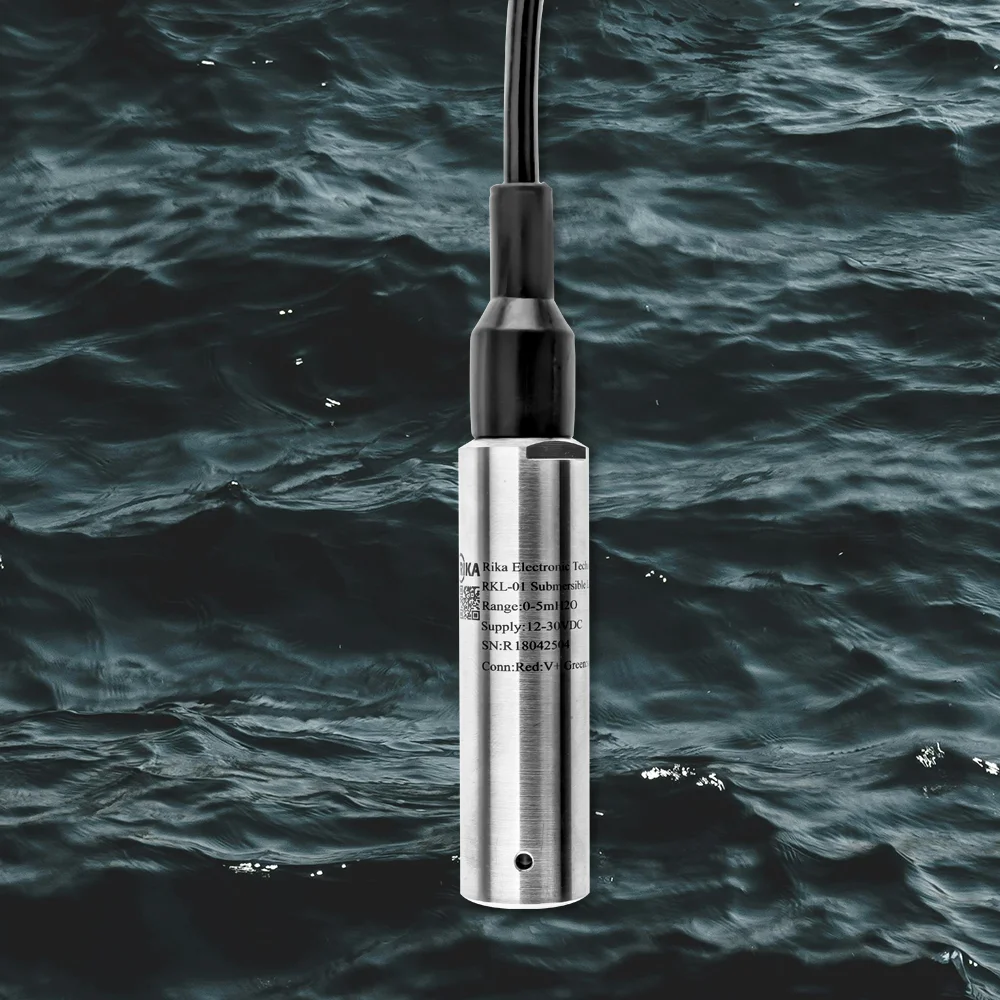 

2026 RKL-01 High Accuracy 4-20mA 0-5v Output Submersible Pressure Transmitter for Water Level Measurement
