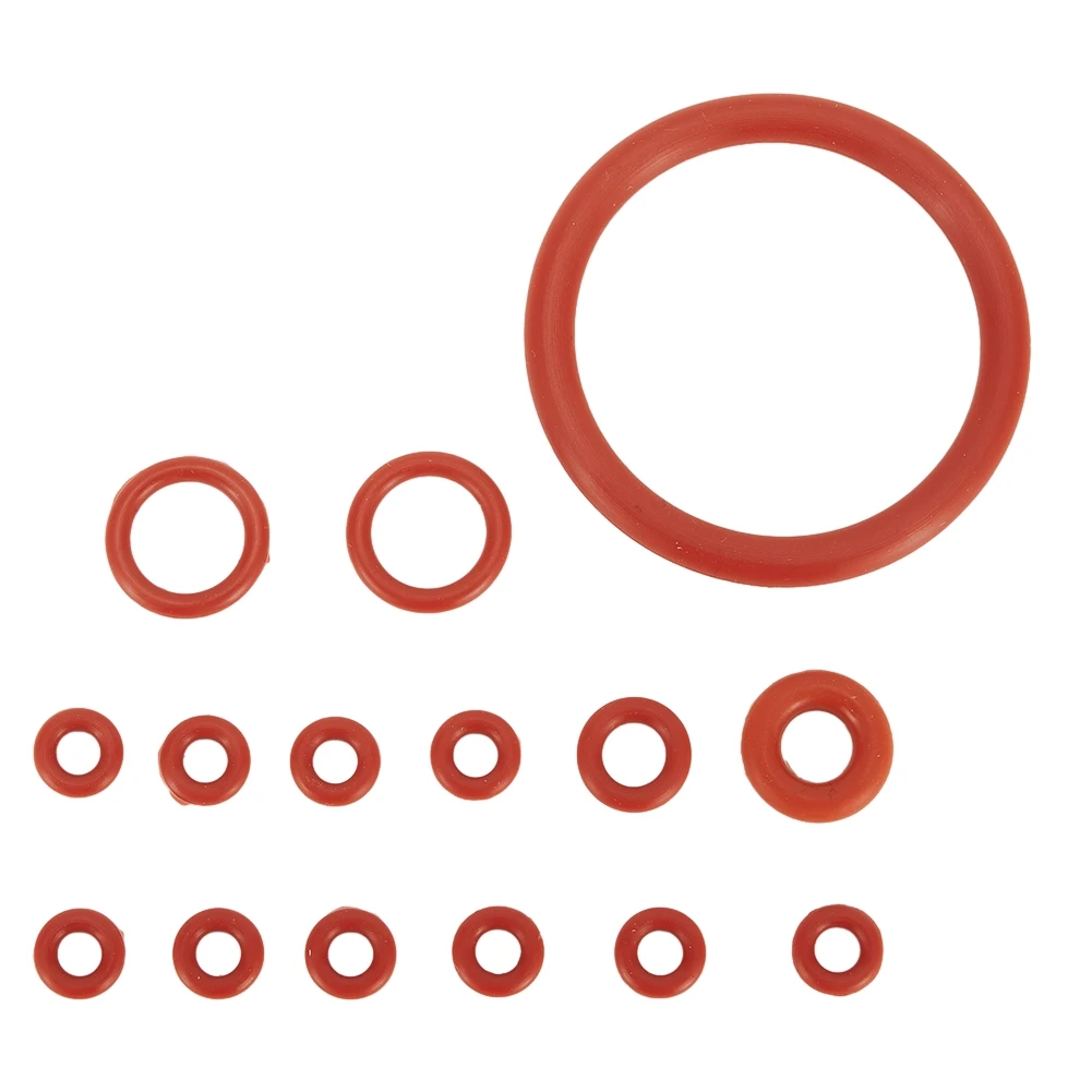 15 PCS For Saeco/Saeco Coffee Machine O-Ring Food Grade Silicone Seal Silicone O-Ring Red VMQ Repair Box Kit