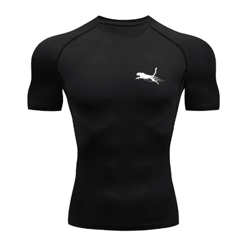 Compression Shirts Men\'S Sports Running Tight Gym T-Shirts Summer Long Sleeve Sun Protectionclothing Quick Dry Casual Tops S-3XL