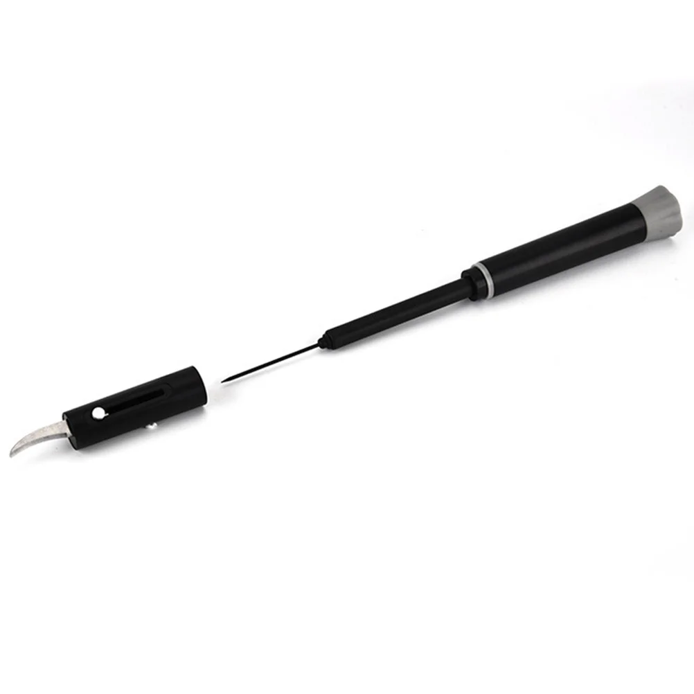

1Pcs Wine Cork Opener Stainless Steel Needle Type Black Non-Slip Handle Fast Easy Air Pressure Wine Bottle Opener