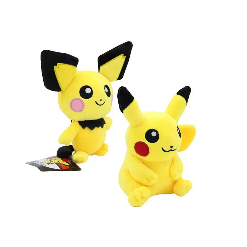 Pokemon Plush Anime Figure Pikachu Pichu Charizard Squirtle Drawstring Pocket Storage Bag Plush Cute Pet Model Kids Toy Gifts