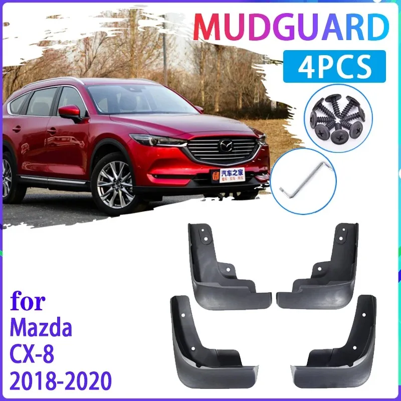 

Car Mud Flaps for Mazda CX-8 2018 2019 2020 CX 8 CX8 MPV Mudguard Splash Guards Fender Mudflaps Auto Accessories