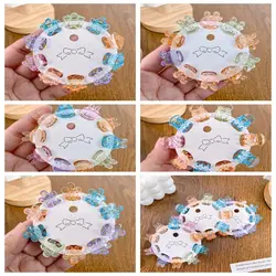 Hair Clip Mini Hair Claw Transparent Candy Color Flower Mini Hair Claw Hair Ornaments Hair Accessories Star Hair Crab Clip