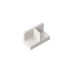 Gobricks 1 Pcs MOC 1 x 2 x 1 Rounded Corners Central Divider Bricks Compatible With 93095 18971 Model Building Blocks Parts Toys