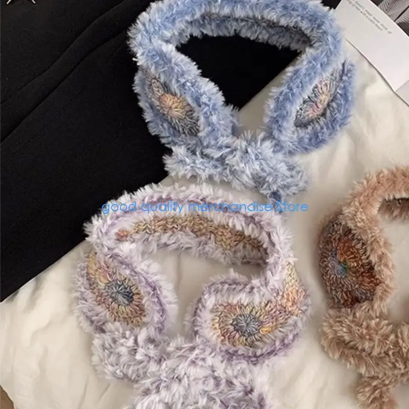 Y5JD Maglia Copriorecchie Fasce Paraorecchie Attrezzatura invernale per donne Ragazze Morbido calore durante le giornate fredde