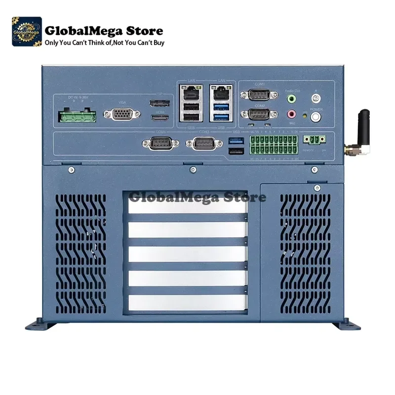 2026 Latest Fanless Mini PC Wall Mount Rack Mount Desktop Computer Core i3 i5 i7 i9 Windows 10 Linux Gigabit Ethernet