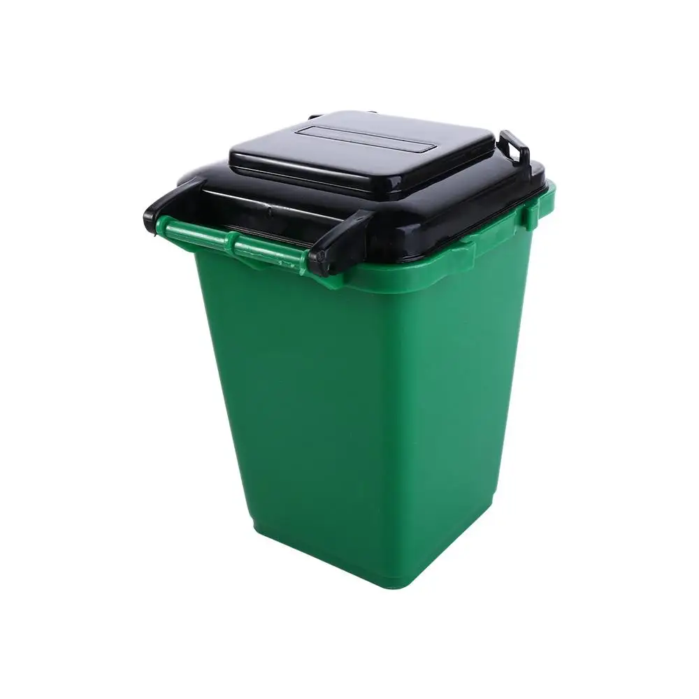 Decor Toys Plastic Mini Garbage Sorting Home Storage Can Trash Can Model Mini Waste Bin Mini Trash Can Pen Organizer