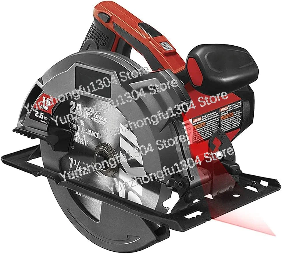 15 Amp 7-1/4 Inch Circular Saw with Single Beam Laser Guide - 5280-01 