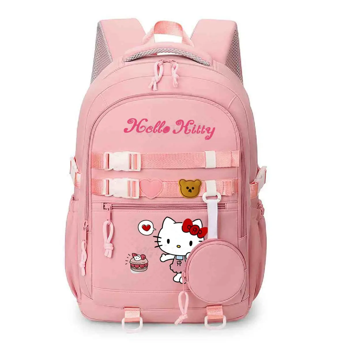 

Children Teeneger Schollbags Hello Kitty Print Backpack Women Laptop Computer Large Capacity School Backpacks Packsack Gift