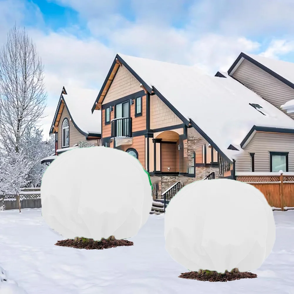 

Thick NonWoven Plant Frost Protection Covers 2 Pieces For Winter Cold Cover with Sizes 73 inch 96 inch 116 inch