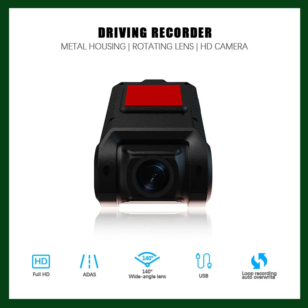 

ADAS USB Dash Camera Car DVR U2 night Recorders Camera Full HD Hidden Type Auto Video Recorders for Android Radio Player SKIG